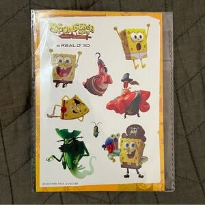 The SpongeBob Movie Search for SquarePants Limited Edition Sticker Sheet 2025